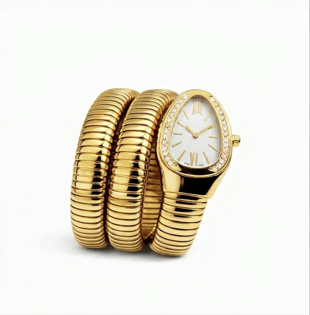 Bvlgari Serpenti Tubogas Gold White Women's Watch Lebanon