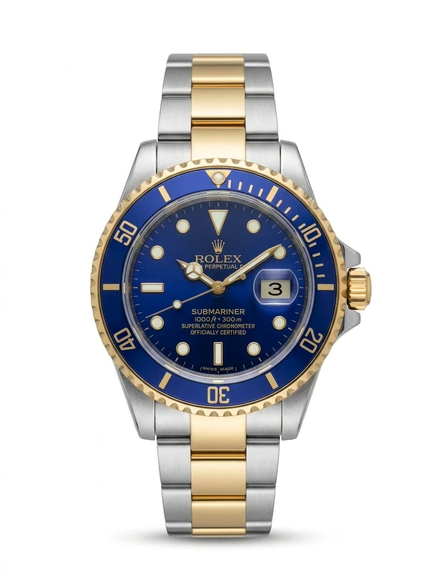 Rolex Submariner Two-Tone Blue Gold Men's Watch Lebanon