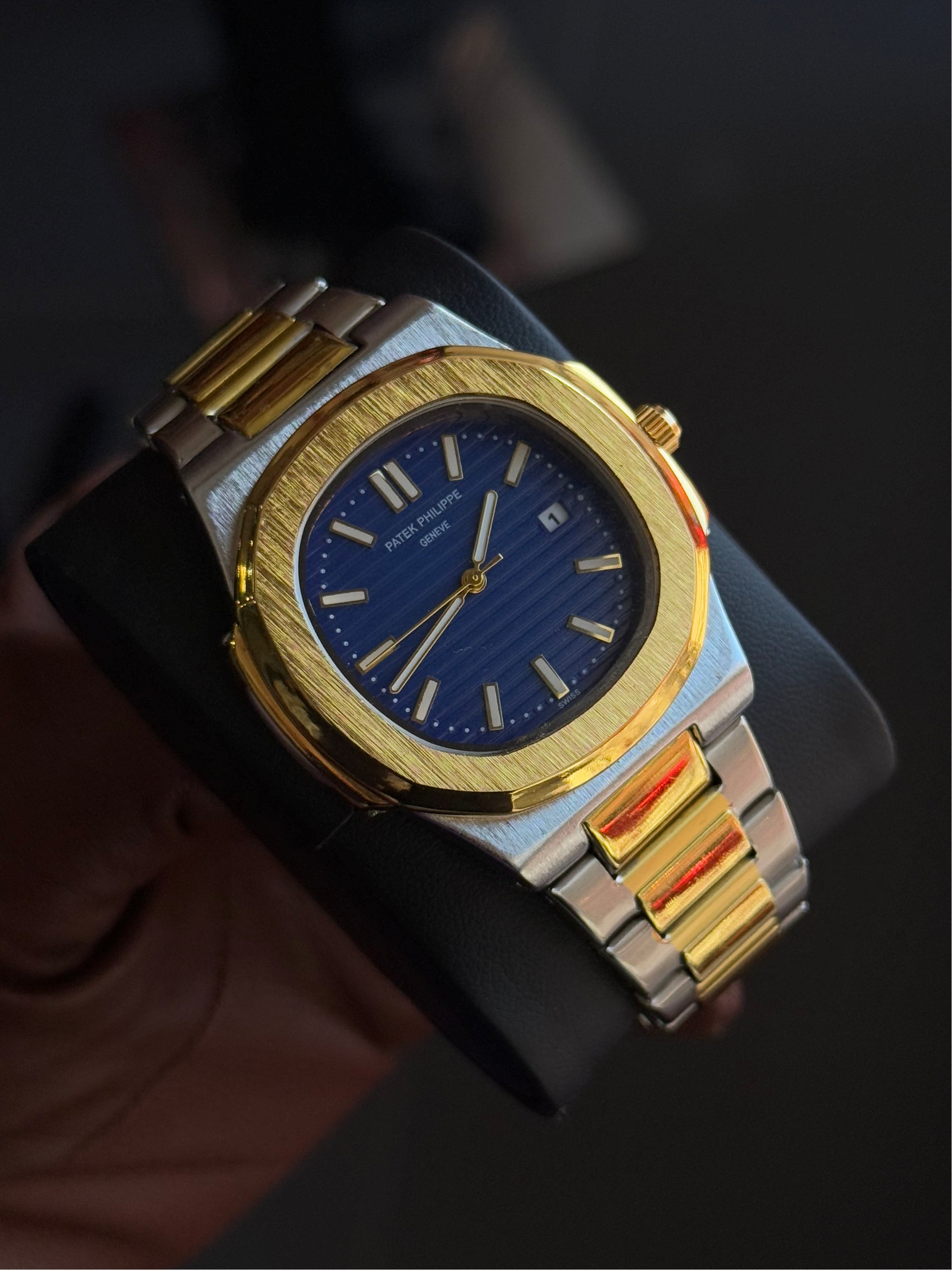 Patek Philippe Nautilus- Two- Tone Gold / Blue Dial ( For Him )