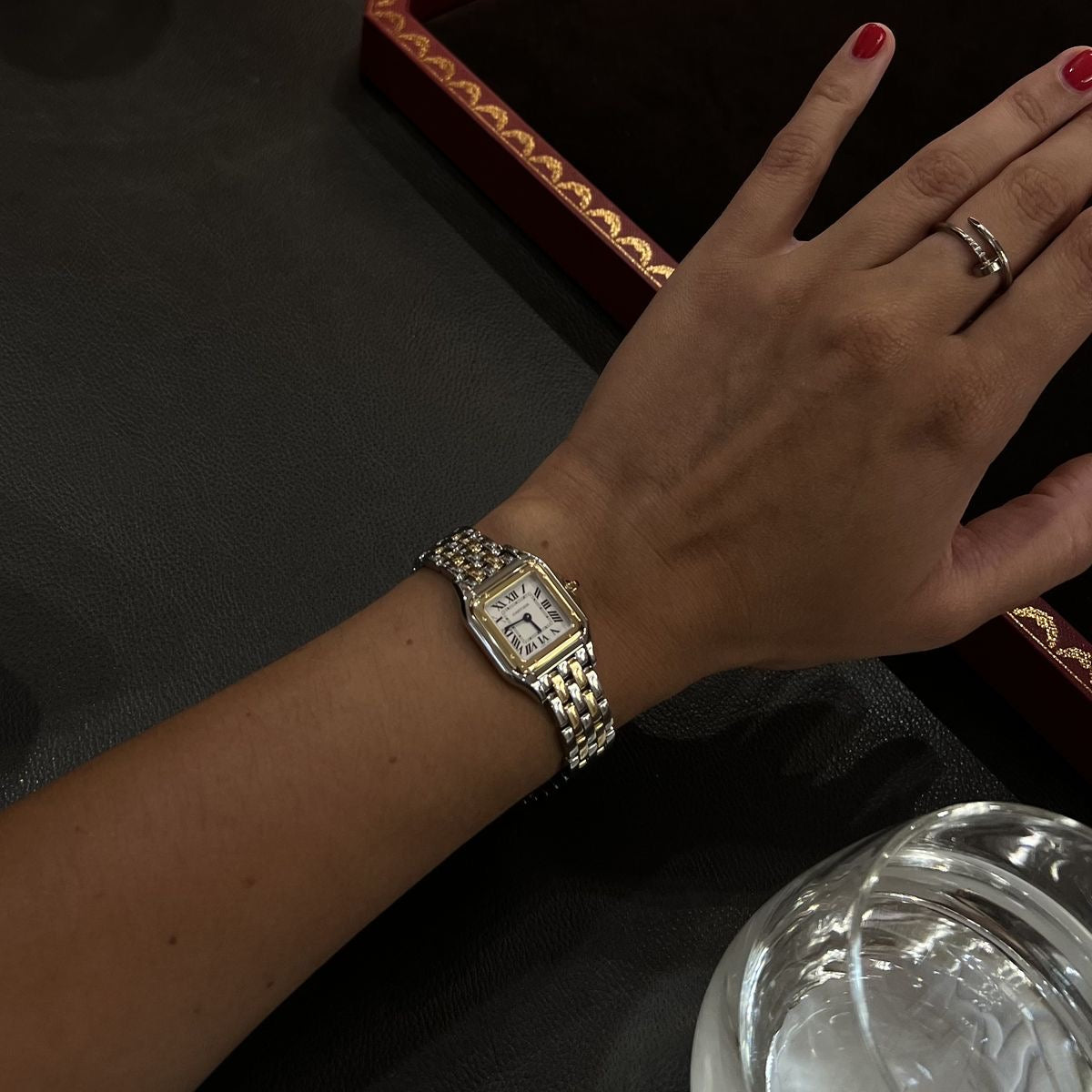 Panthère de Cartier – Gold & Steel with White Sunray Dial