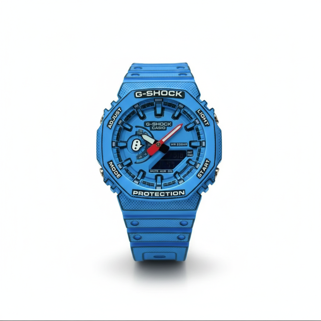 G-Shock Skeleton Watch - Electric Blue