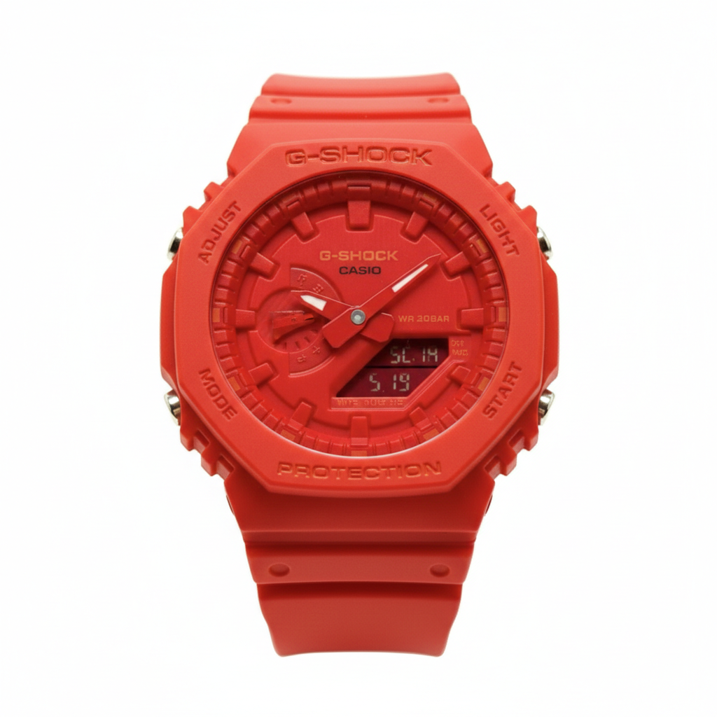 Casio G-SHOCK Skeleton Watch – Red
