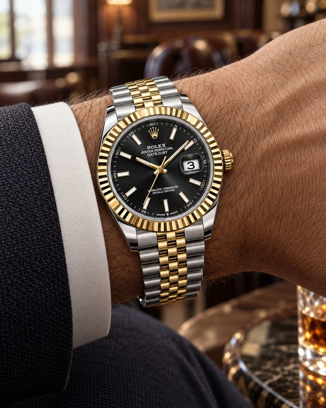 Rolex Datejust 41mm men's watch on wrist view Lebanon - ChronoVault