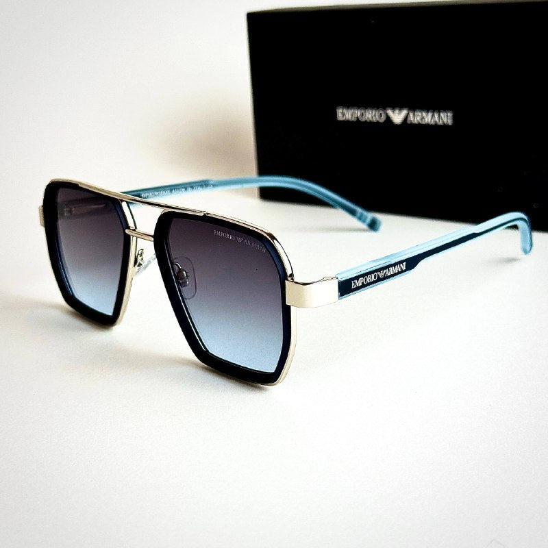 Emporio Armani EA4128 – Silver Blue Gradient