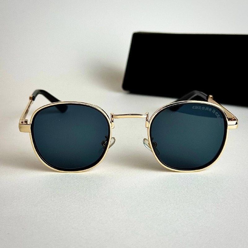 Gentle Monster Luna Gold Black Sunglasses Side View Lebanon - ChronoVault