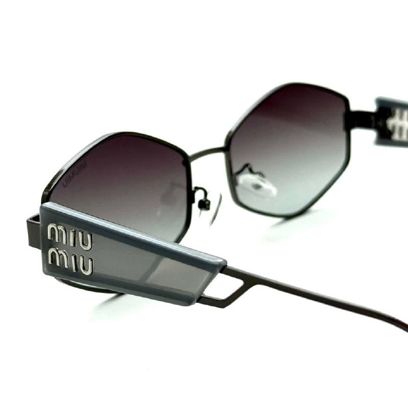 Miu Miu - Grey Gradient Hex Sunglasses