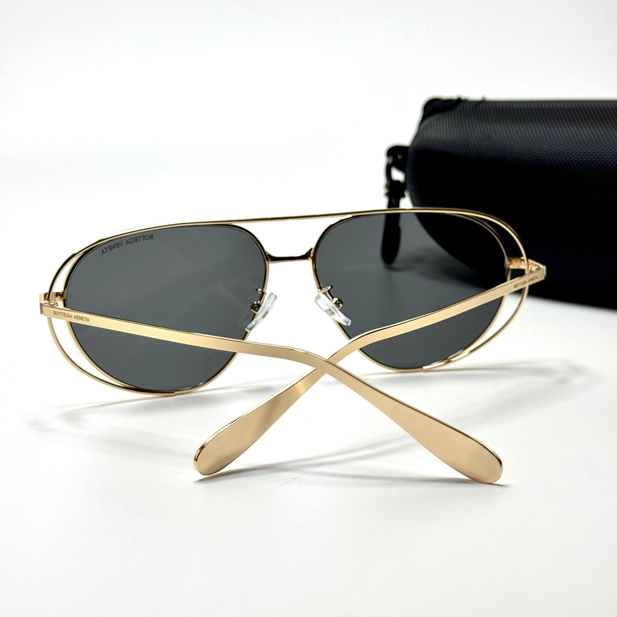 Bottega Veneta Aviator BV1278S Gold Black unisex sunglasses Lebanon - ChronoVault - view 3