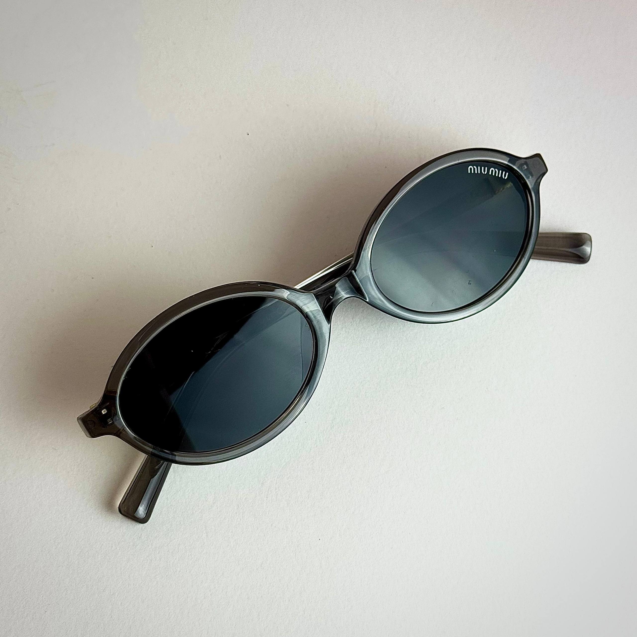 Miu Miu SMU 10Q Nude Grey Sunglasses Side View Lebanon - ChronoVault