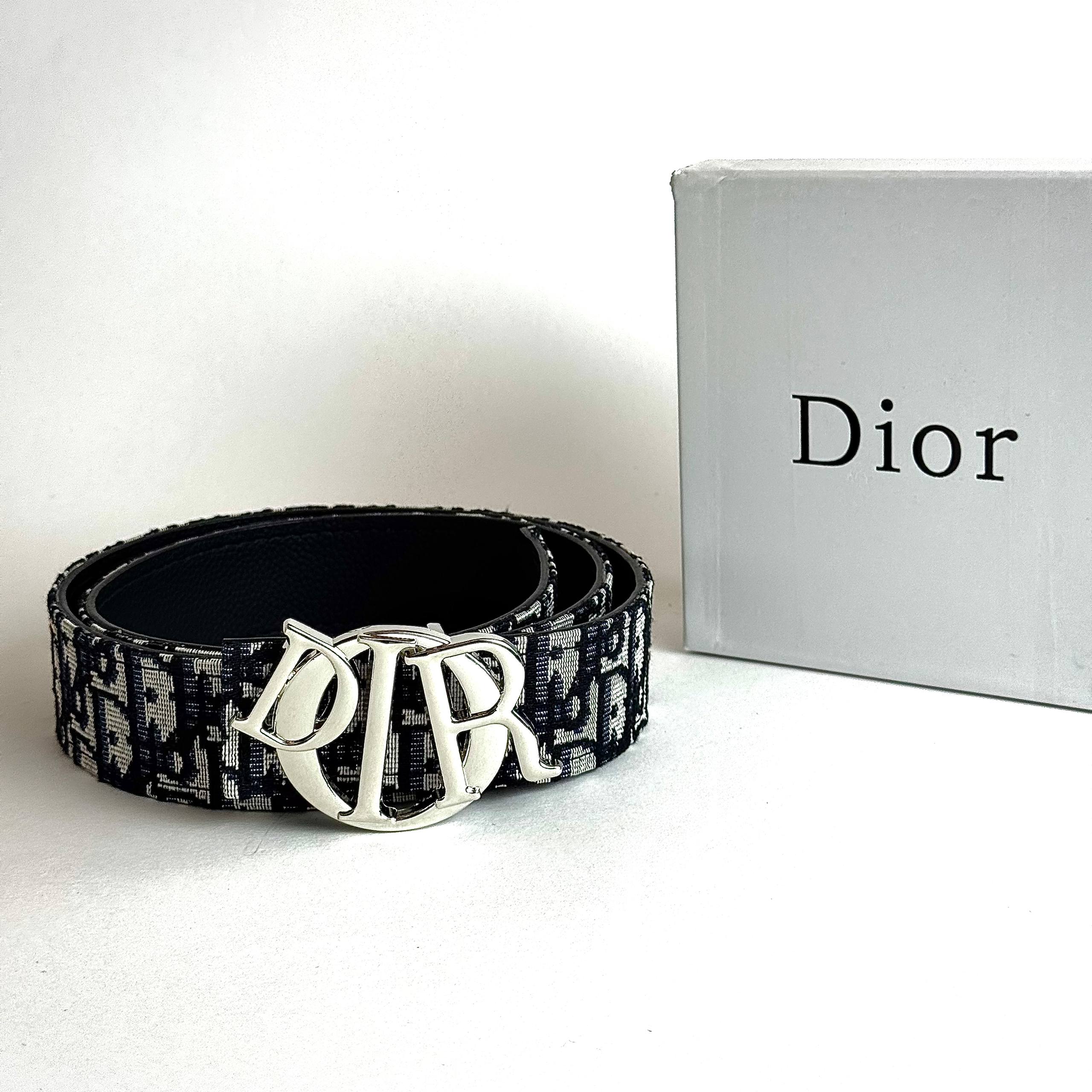 Dior CD Buckle Oblique Belt – Black / Silver Lebanon - ChronoVault