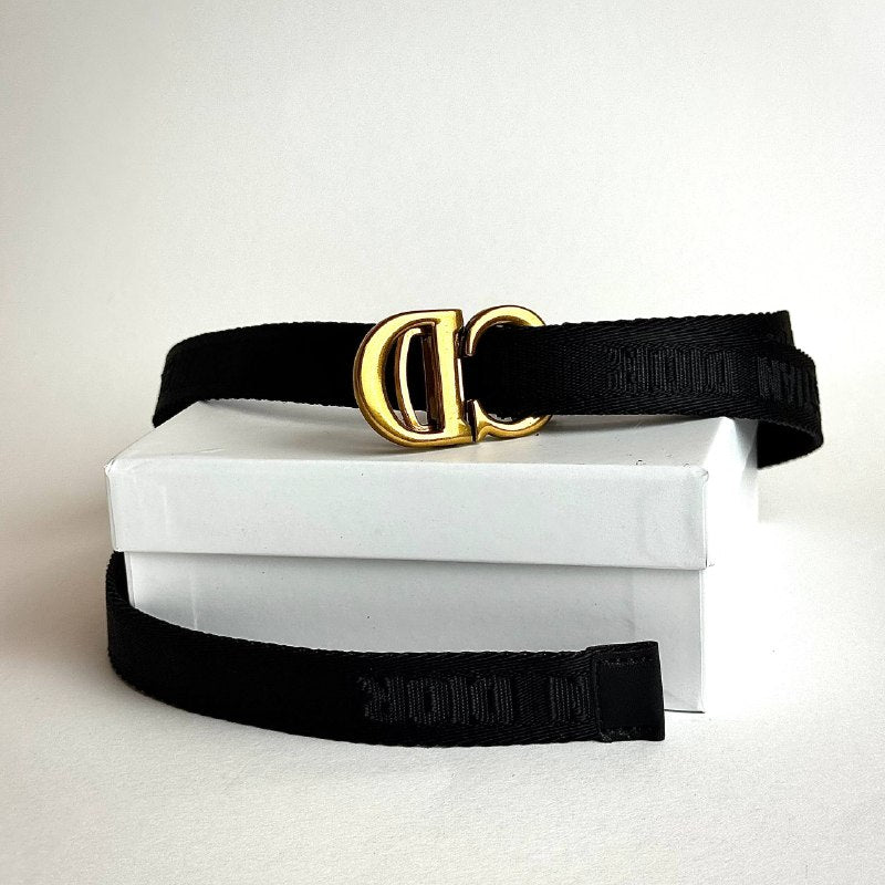 Dior CD Buckle Belt – Black / Gold (For Her) Lebanon - ChronoVault