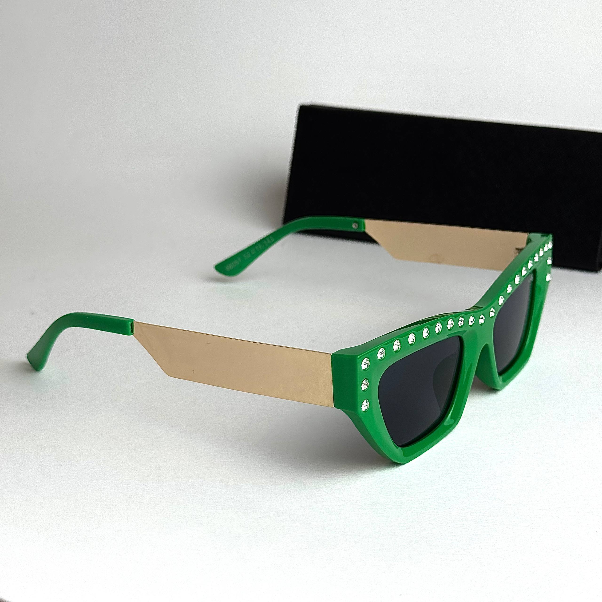 Dolce & Gabbana DG Crystal Green Gold Sunglasses Lebanon - ChronoVault