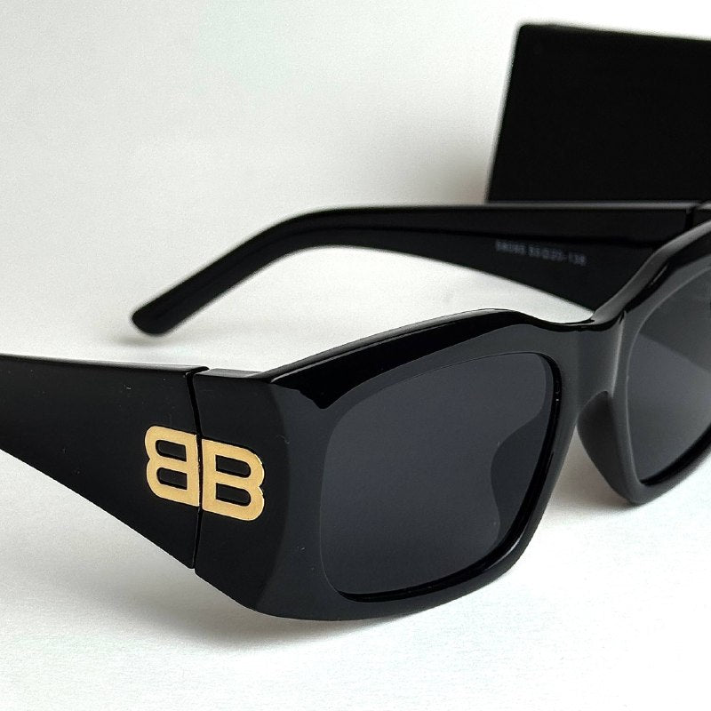 Balenciaga Reverse GG Full Black Sunglasses Side View Lebanon - ChronoVault