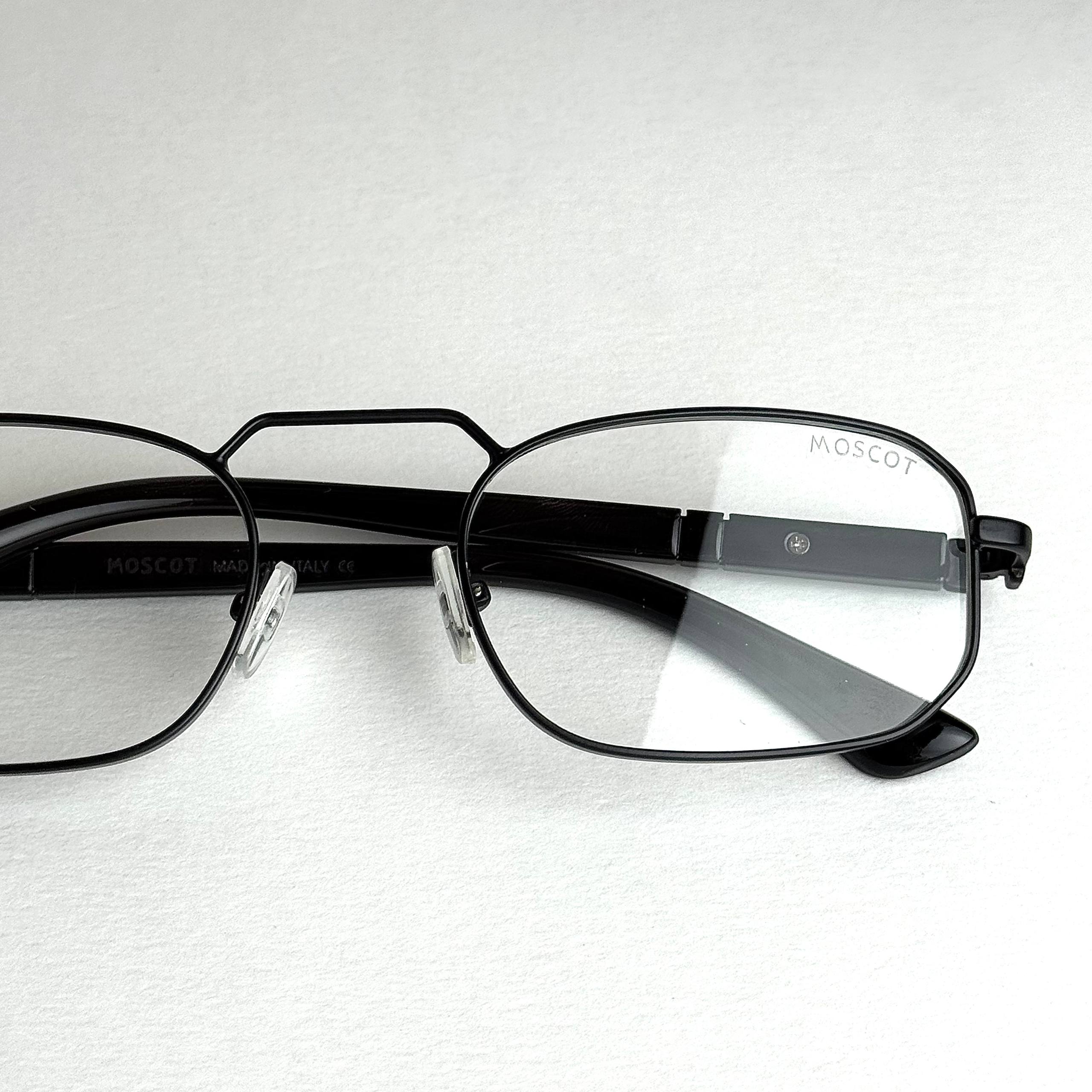 Moscot Rectangular Black Transparent Sunglasses Side View Lebanon - ChronoVault