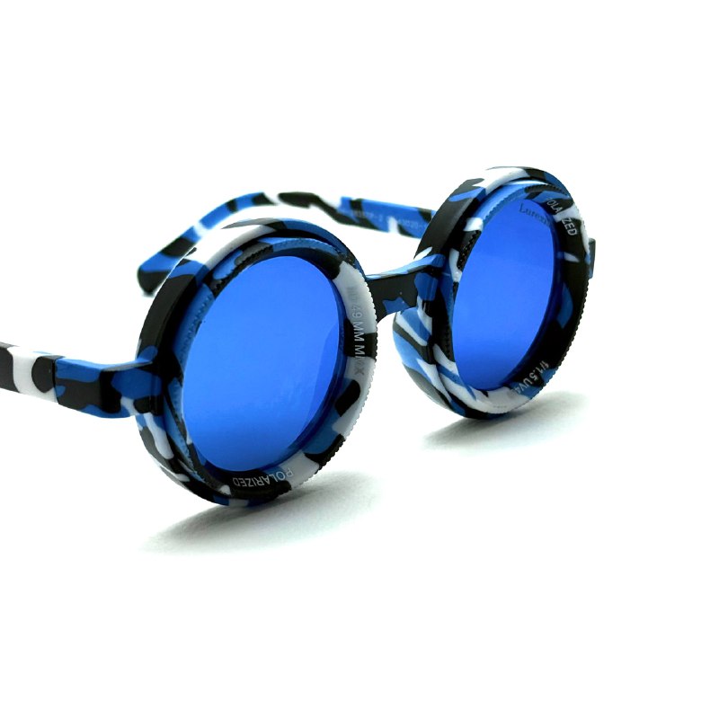 Adjustable Sunglasses Blue Camo Polarized Lifestyle Lebanon - ChronoVault