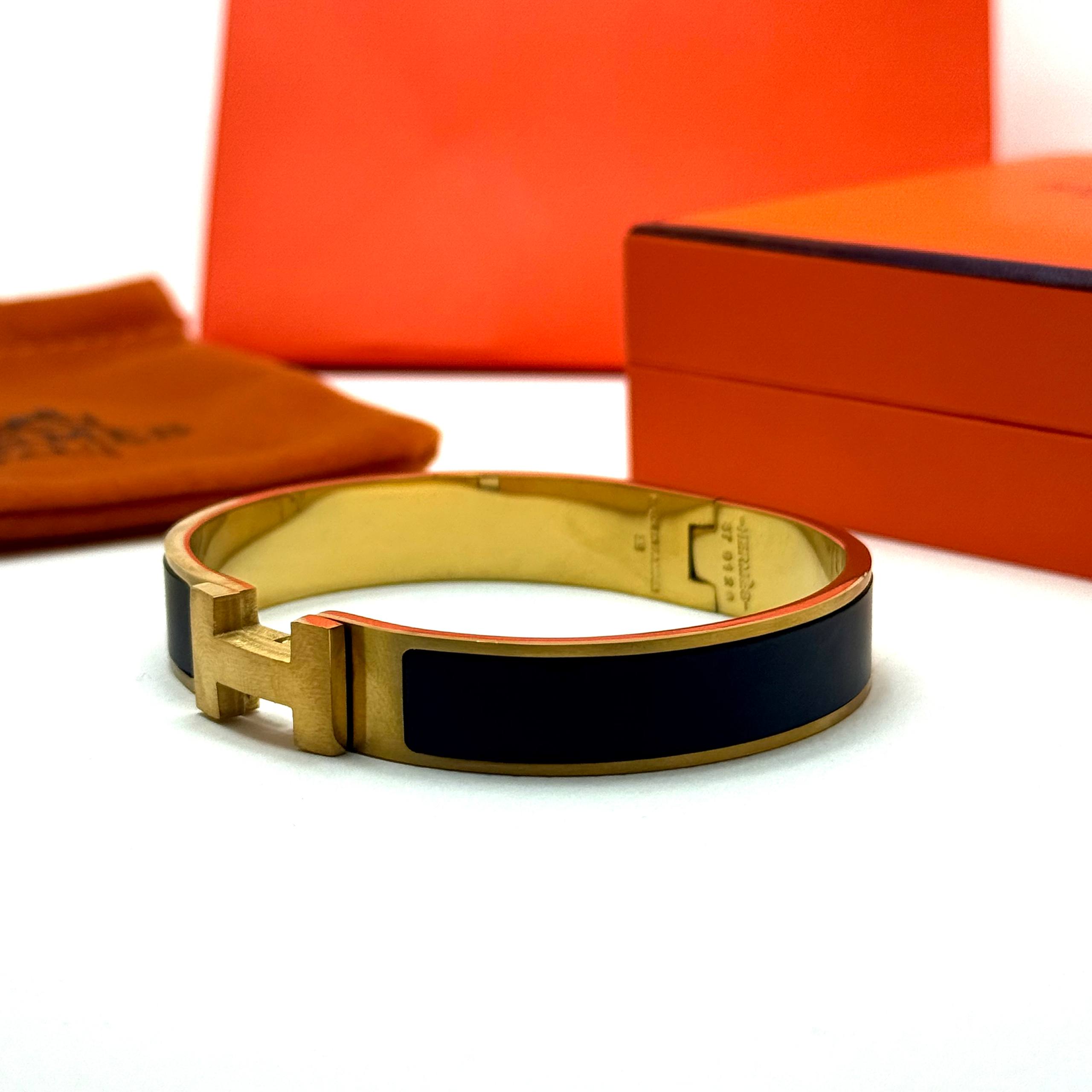 Hermès Clic H — Gold Black