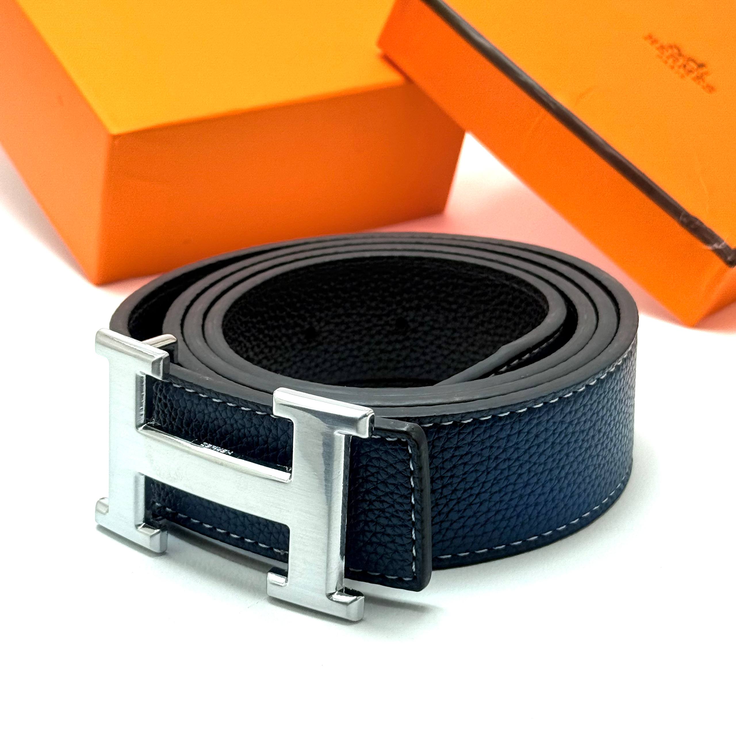 Hermès Constance Belt - Dark Blue