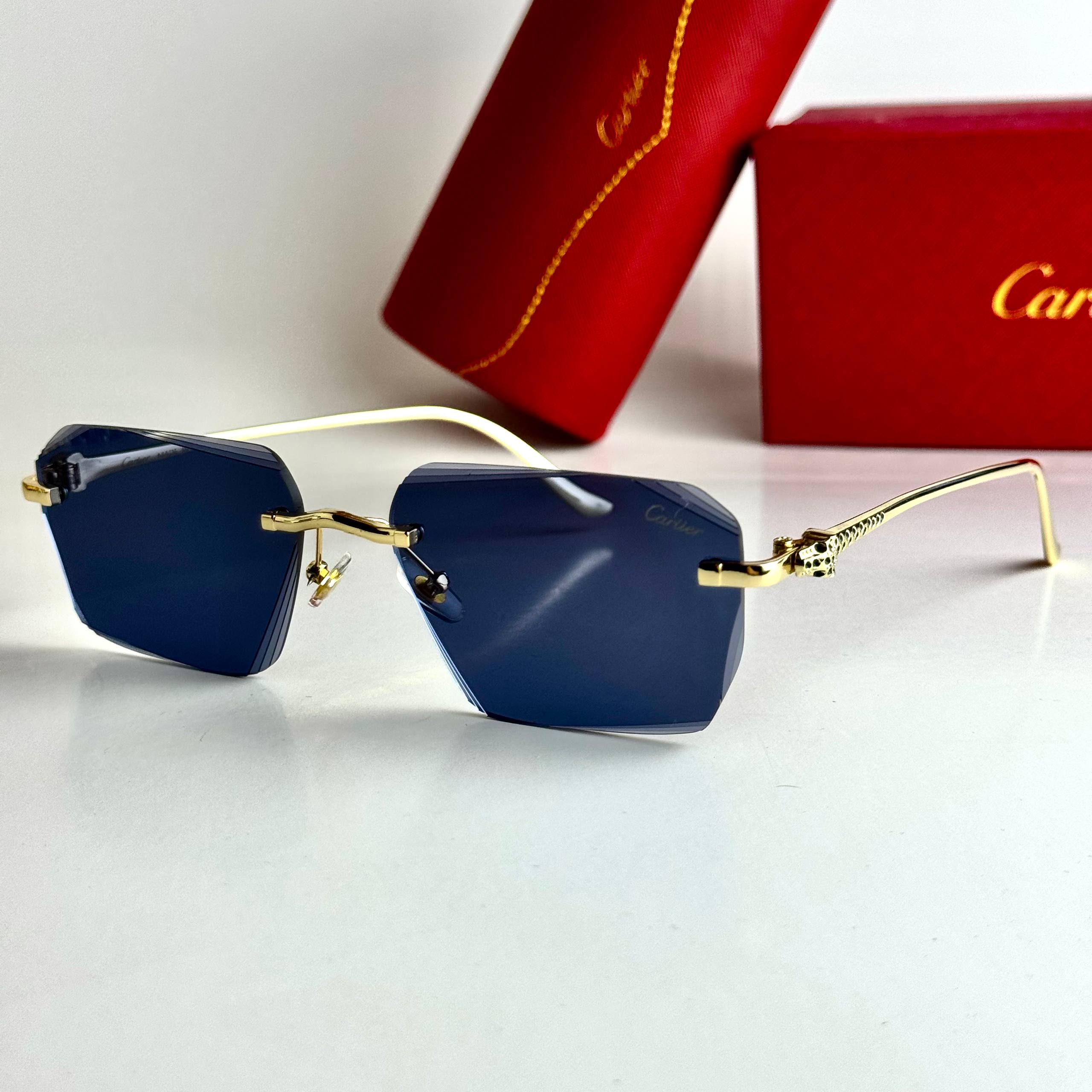 Cartier Rimless CT0472S – Gold Black