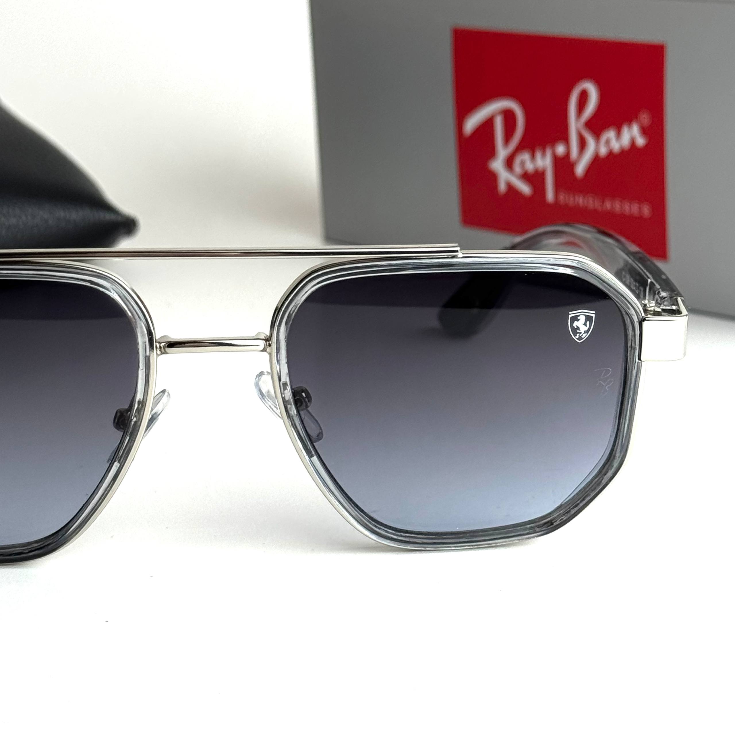 Ray-Ban Ferrari RB8357M Grey Blue Sunglasses Lifestyle Lebanon - ChronoVault