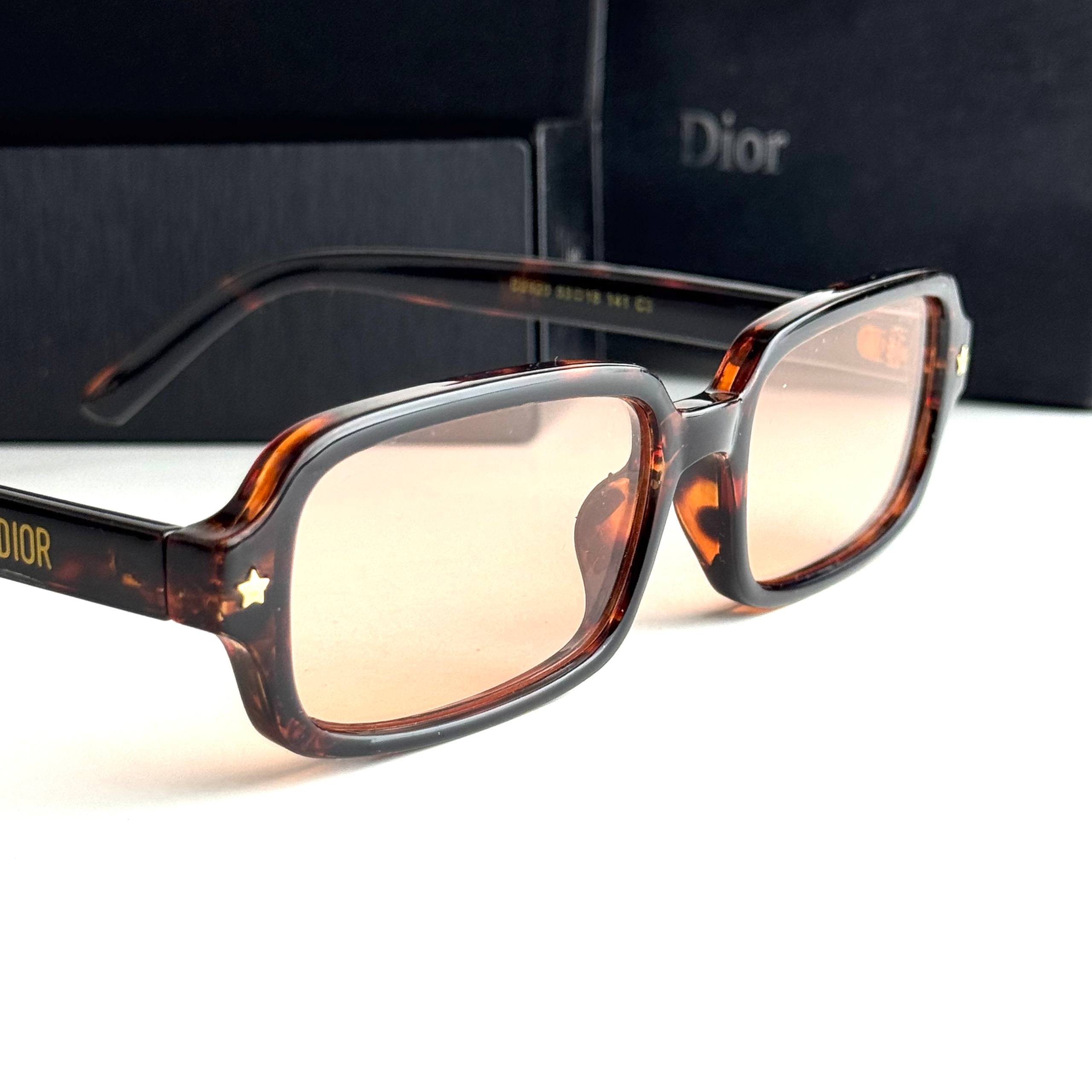 Dior Rectangular – Havana Brown