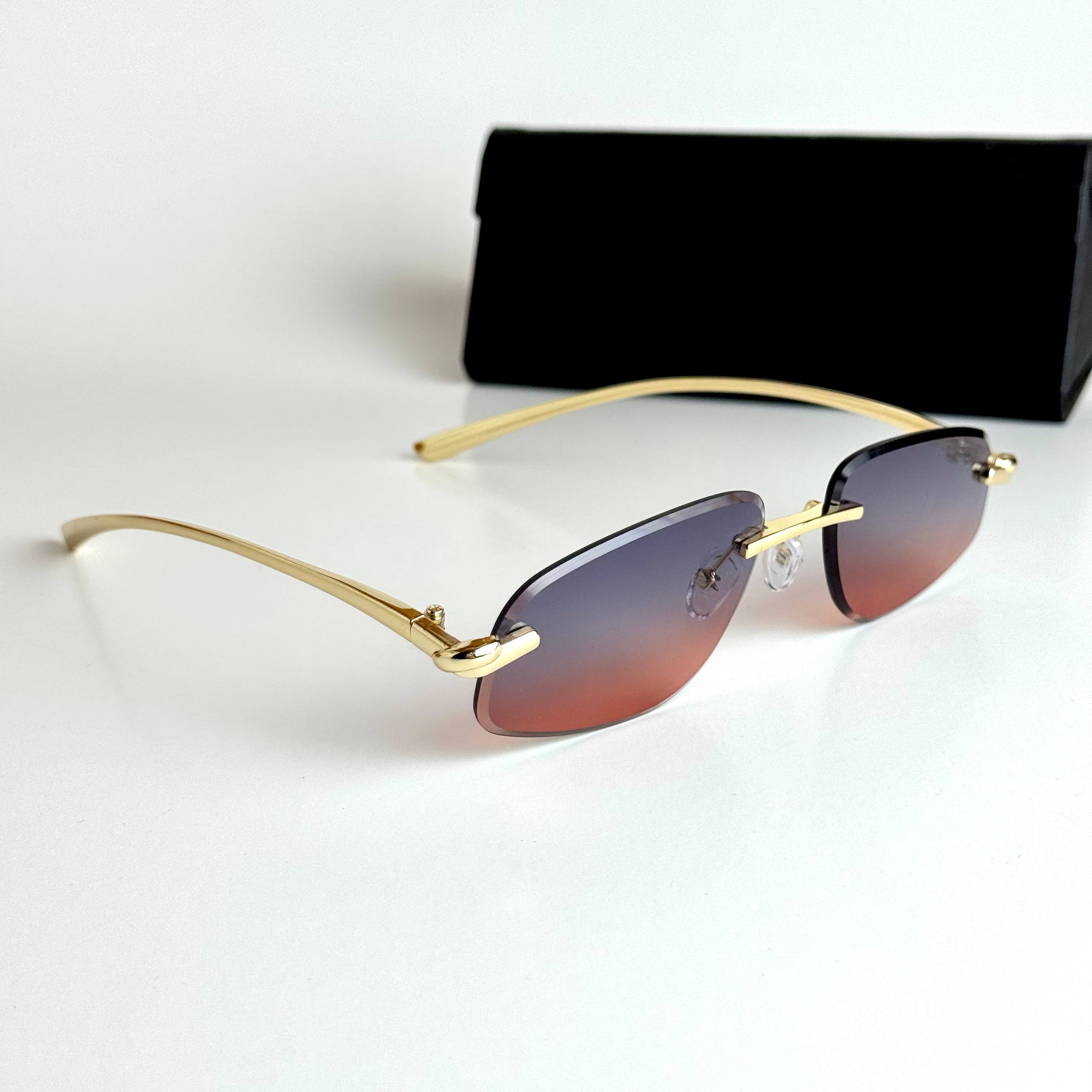 Bottega Veneta Rimless – Gold Pink Gradient
