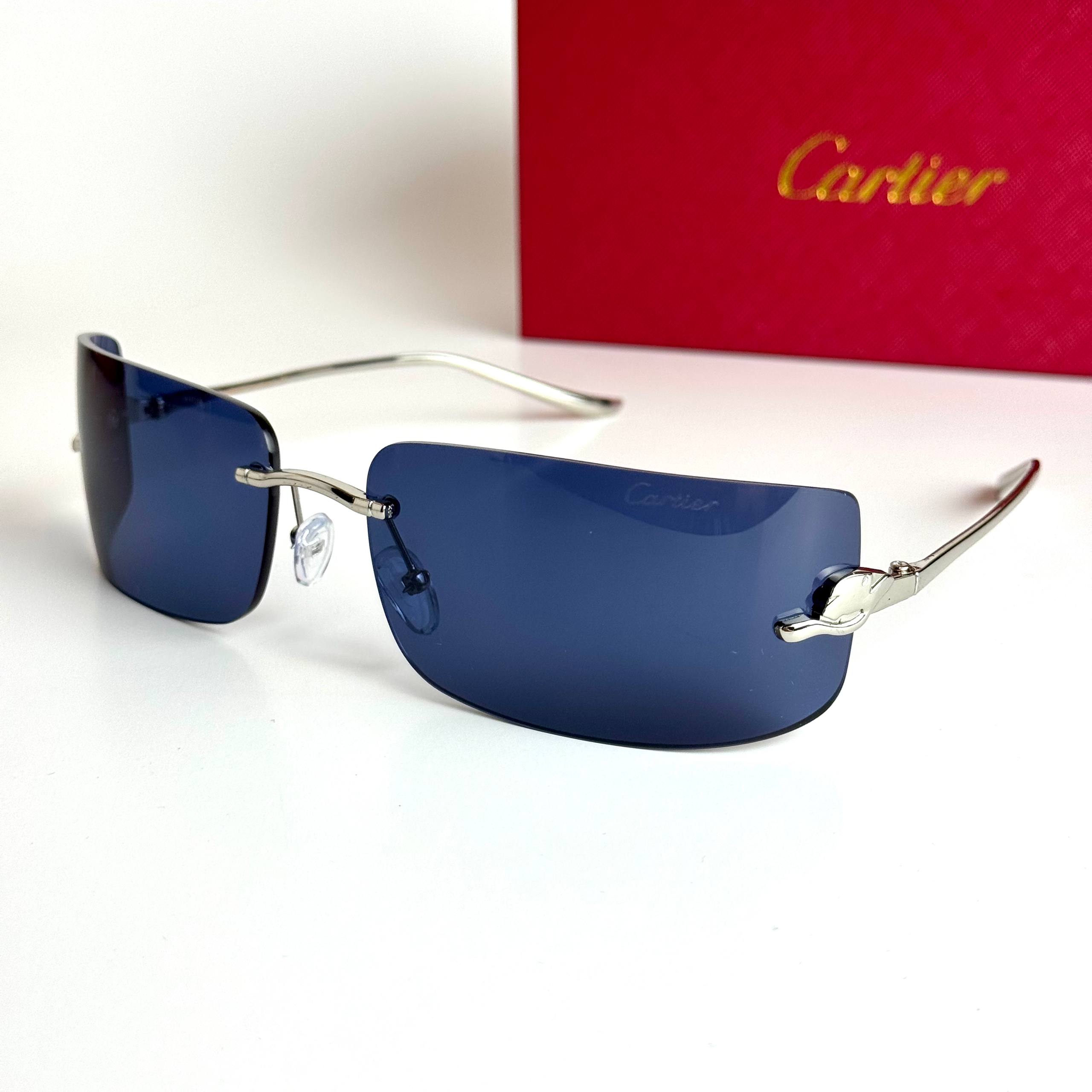 Cartier Mask CT0398S-002 Silver Blue Sunglasses Lebanon - ChronoVault