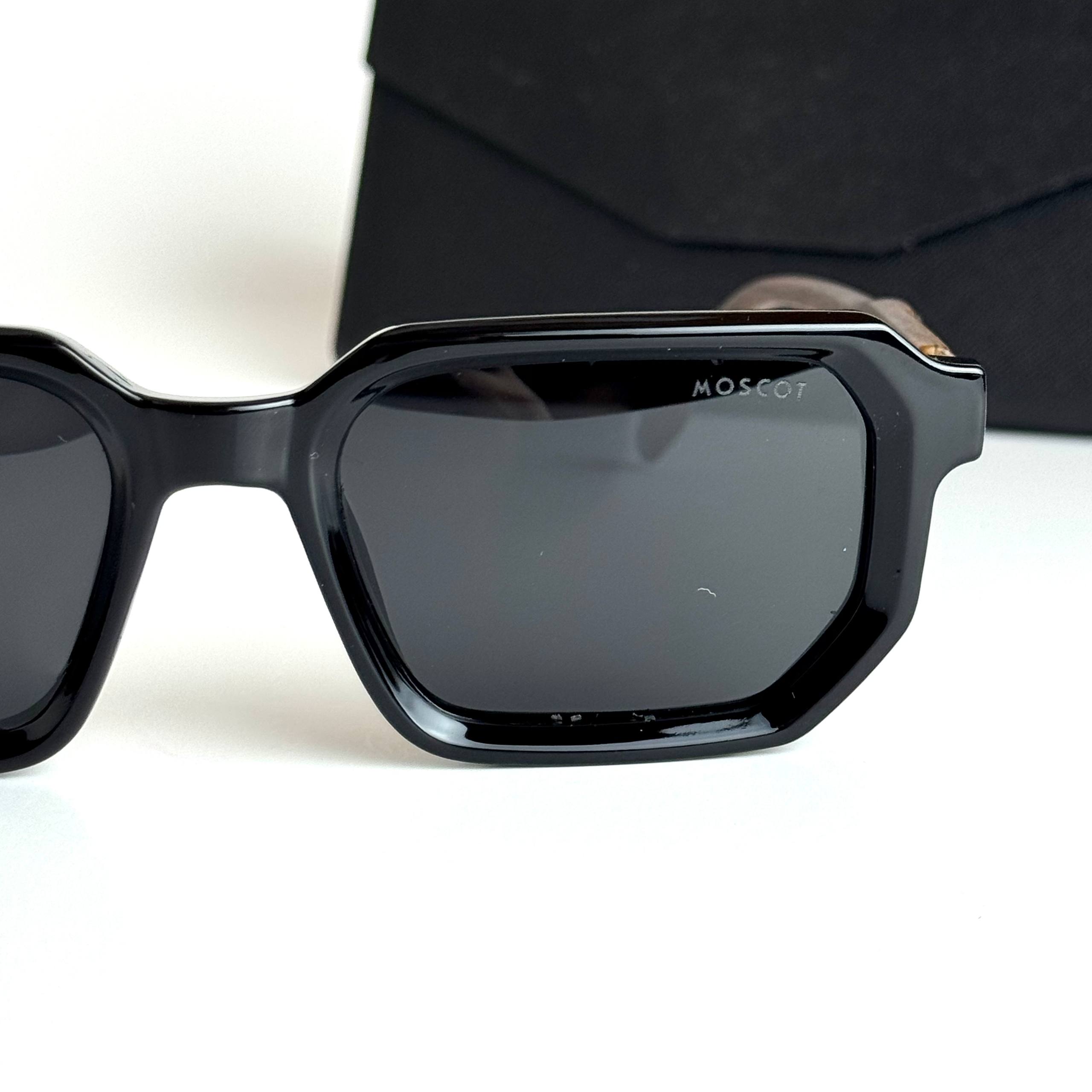 Moscot MZ2147 Black Brown Sunglasses Side View Lebanon - ChronoVault