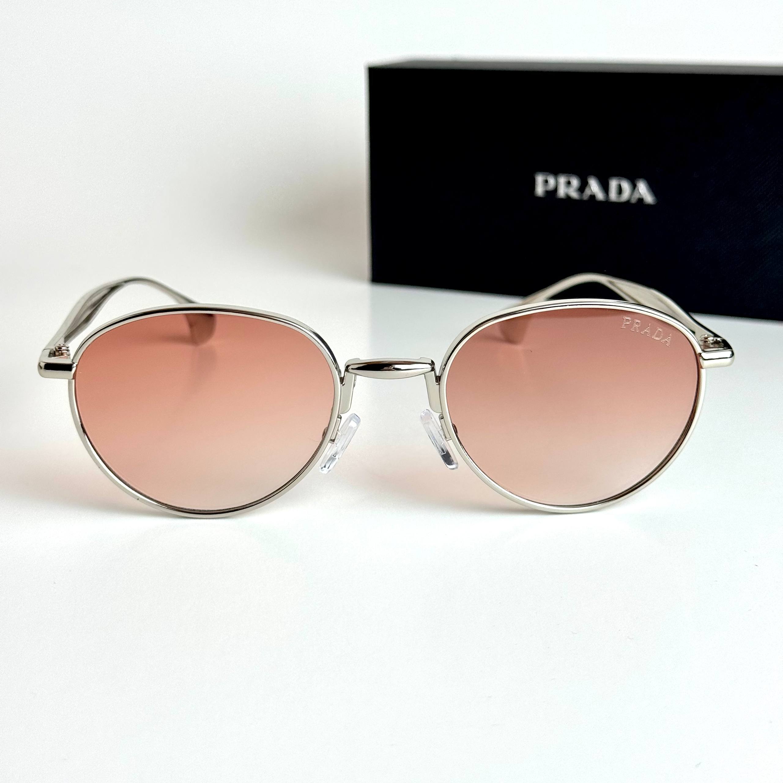 Prada Round – Silver Pink Gradient