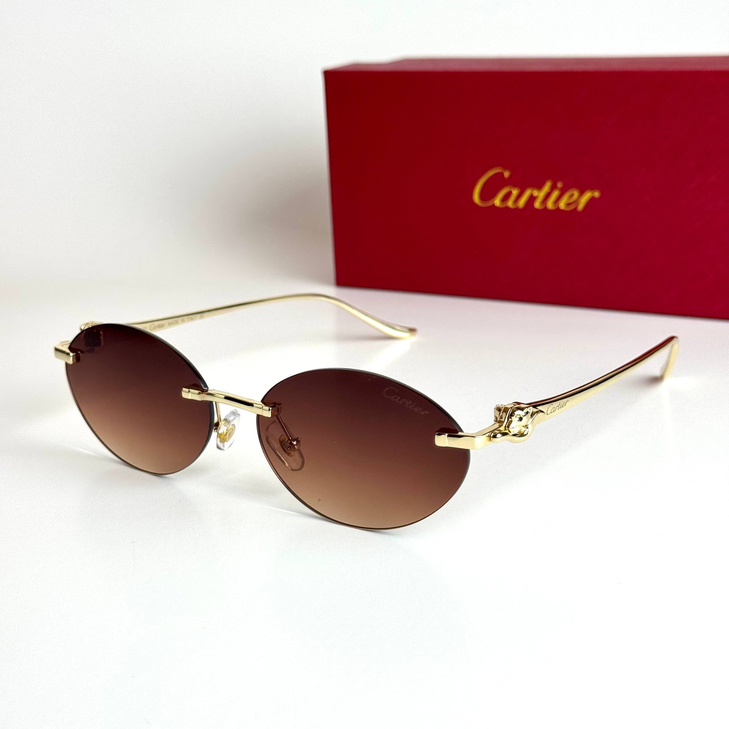 Cartier Oval CT0538S Gold Brown Sunglasses Lebanon - ChronoVault