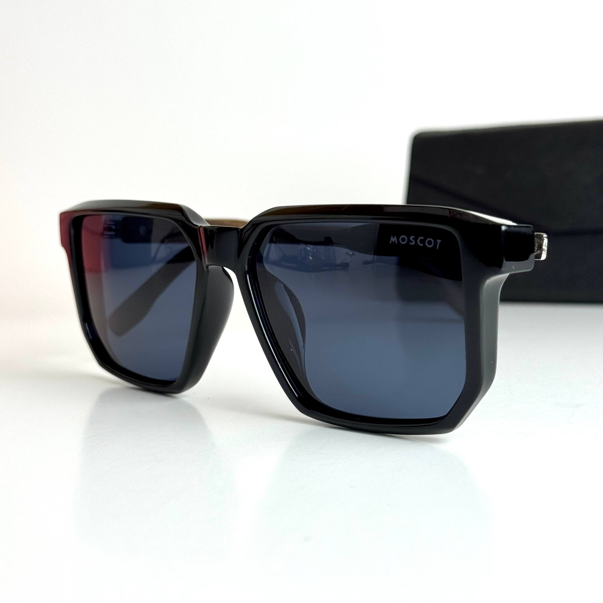 Moscot Rectangular Lemtosh Black Wood Sunglasses Lifestyle Lebanon - ChronoVault
