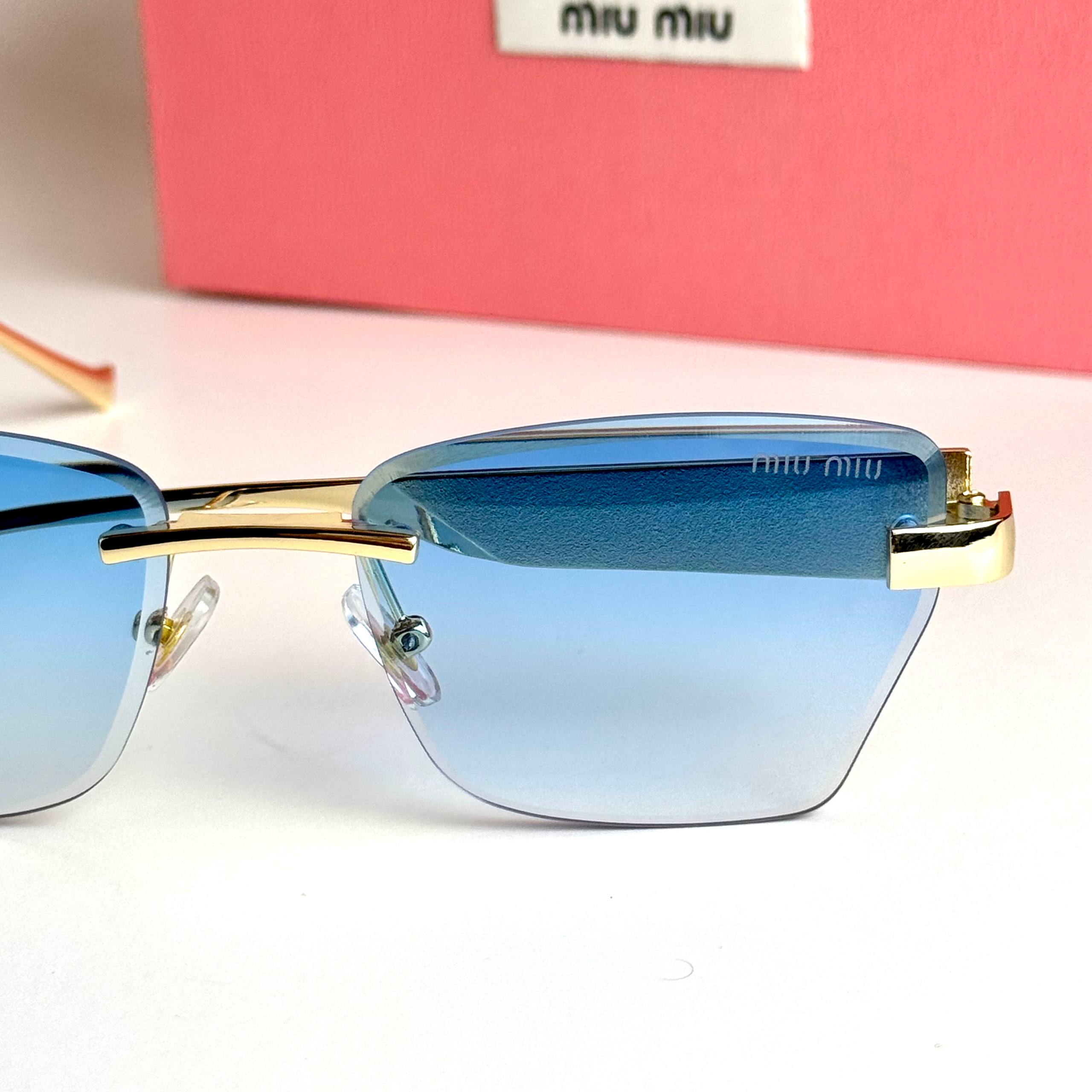 Miu Miu SMU11Z Gold Blue Sunglasses Lifestyle Lebanon - ChronoVault