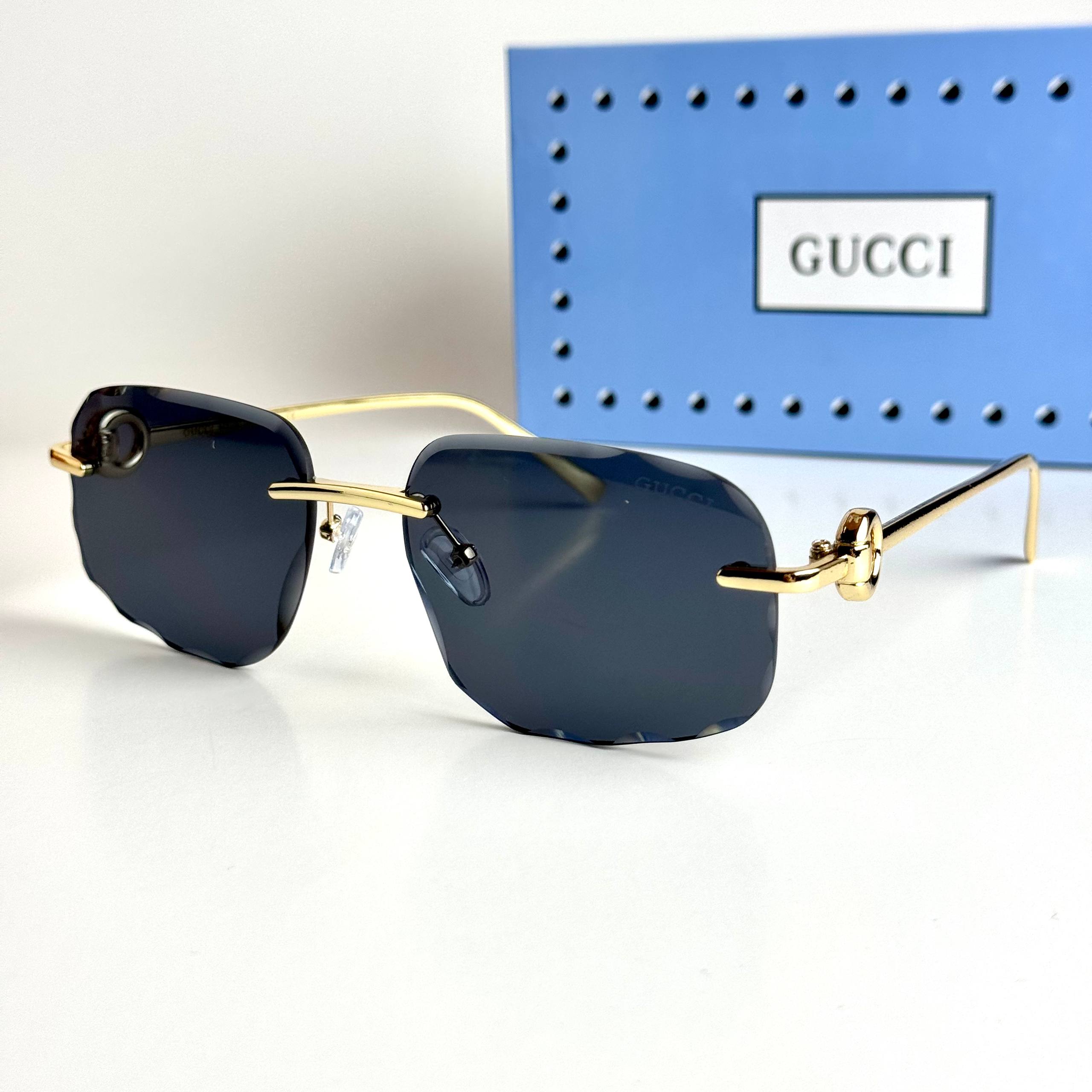 Gucci Rimless GG5128 Gold Black Sunglasses Lebanon - ChronoVault