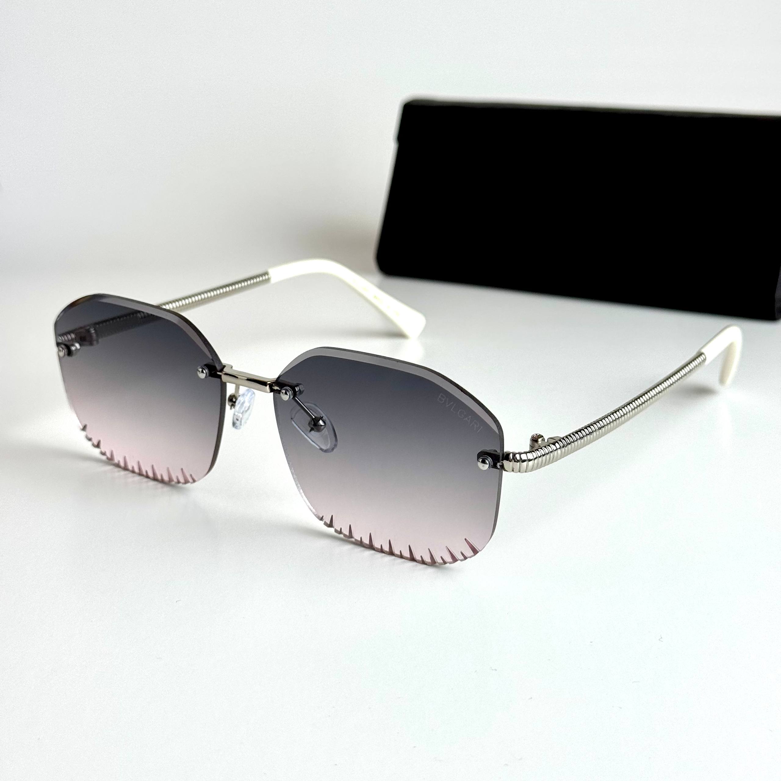 Bvlgari Rimless BV8254 Silver Pink Gradient Sunglasses Lebanon - ChronoVault