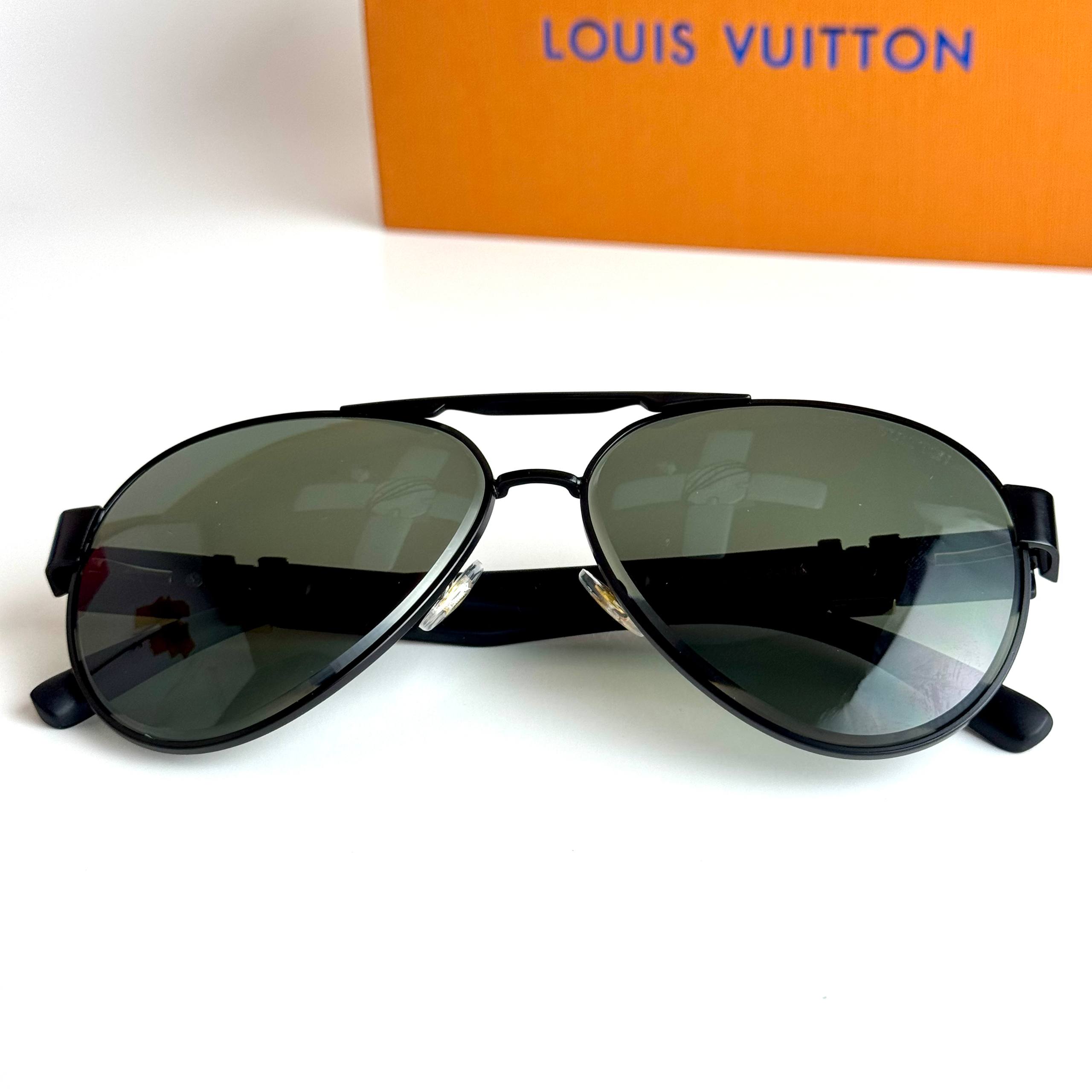 Louis Vuitton Aviator Black Green Sunglasses Lifestyle Lebanon - ChronoVault