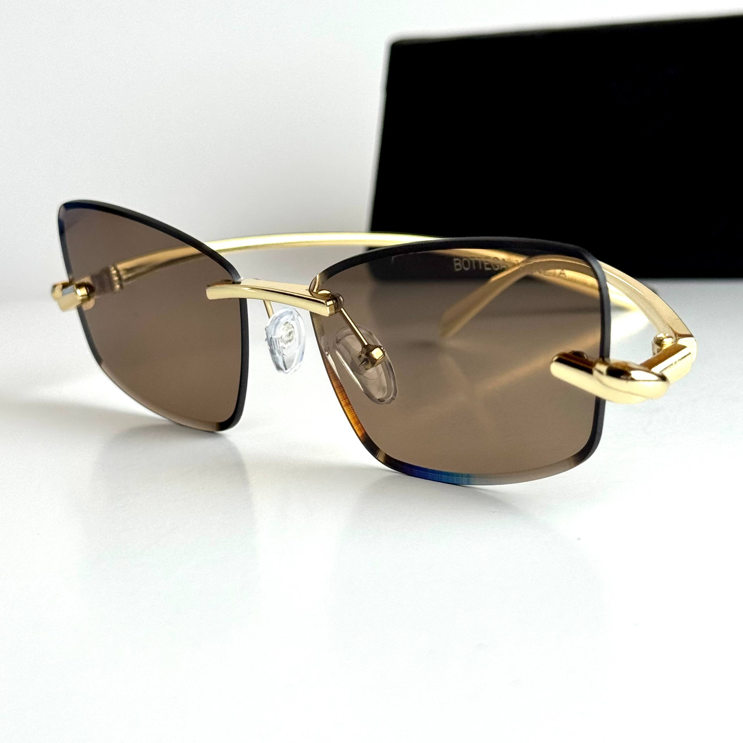 Bottega Veneta BV1325S Gold Brown Sunglasses Lifestyle Lebanon - ChronoVault
