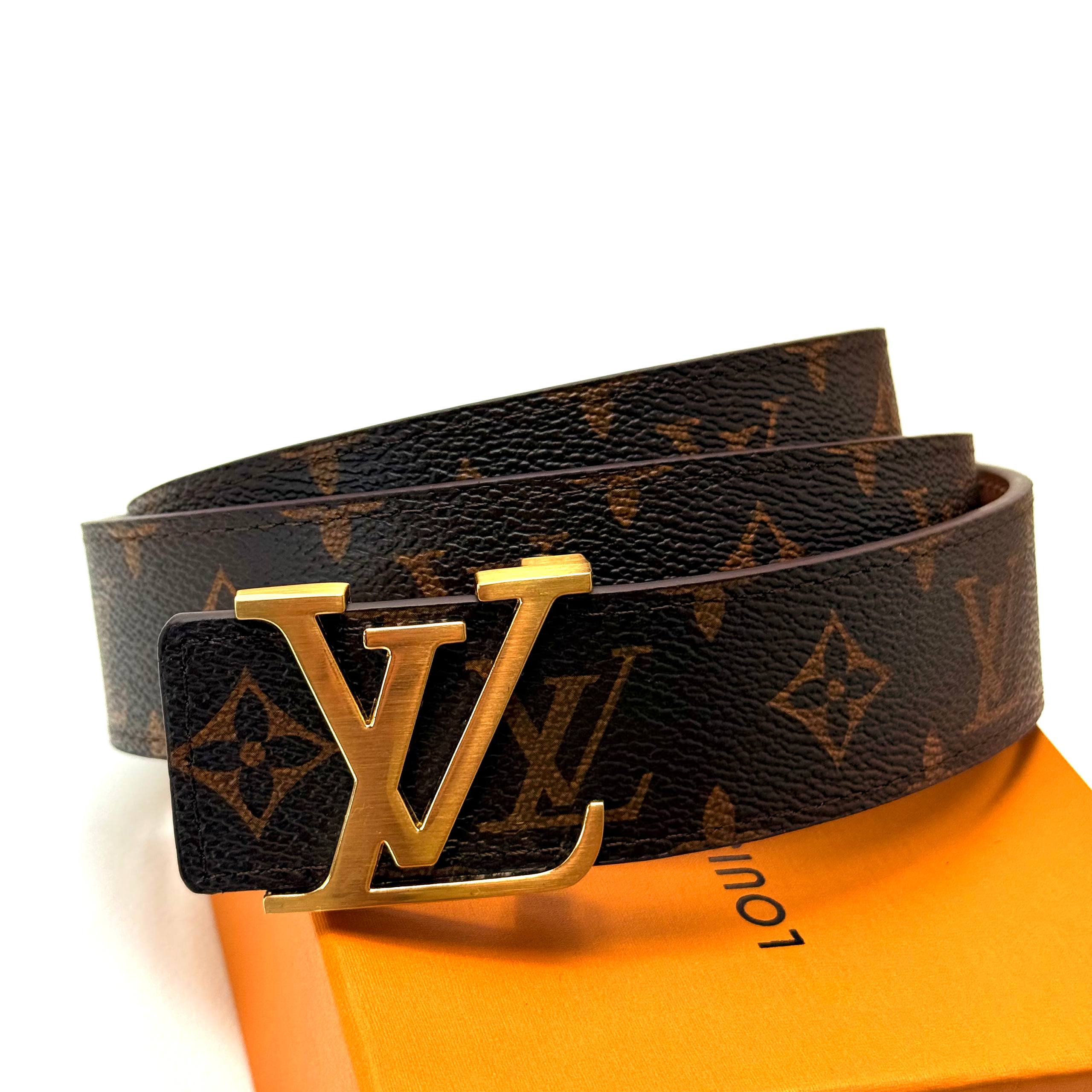 Louis Vuitton Canvas Belt - Gold Brown