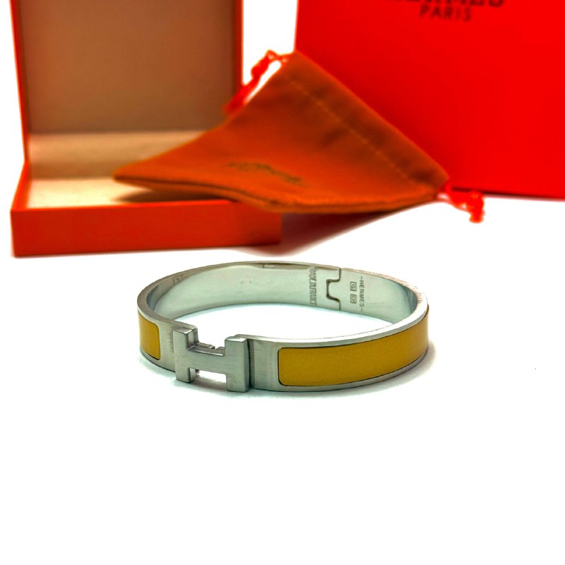 Hermès Clic H - Silver Yellow