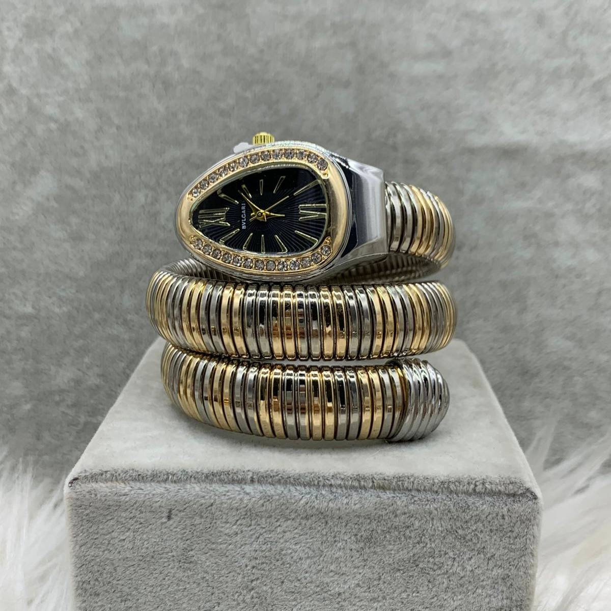 BVLGARI Serpenti Tubogas Watch – Two-Tone / Black Dial