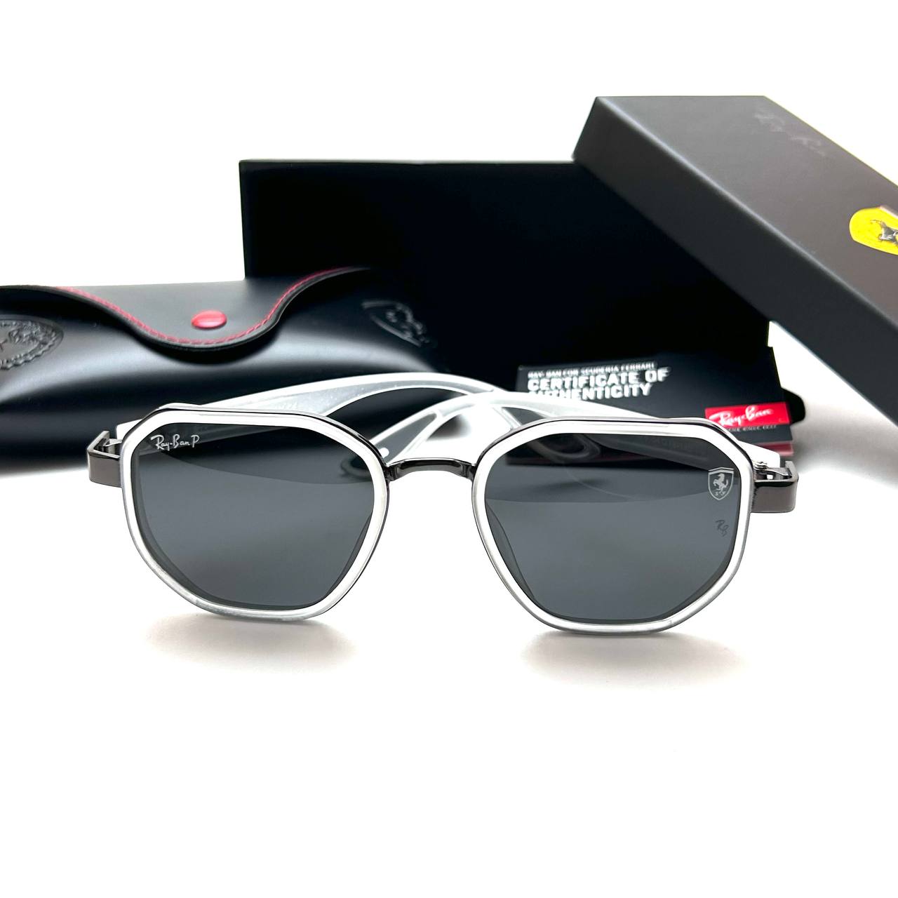 Ray-Ban Ferrari White Sunglasses Lifestyle Lebanon - ChronoVault