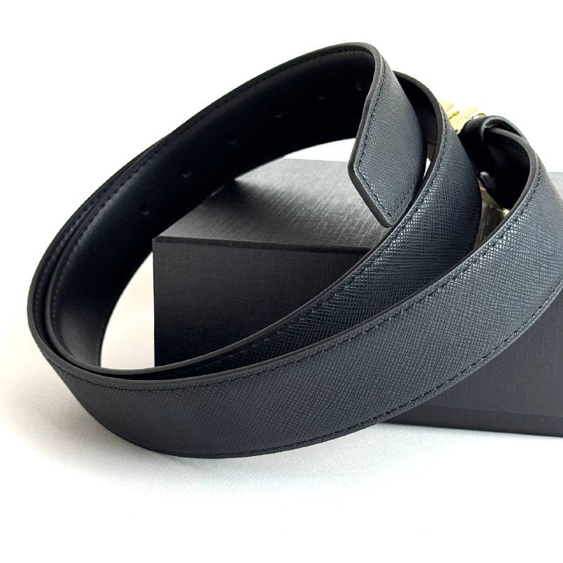 Montblanc Classic Belt – Gold Black Lebanon - ChronoVault