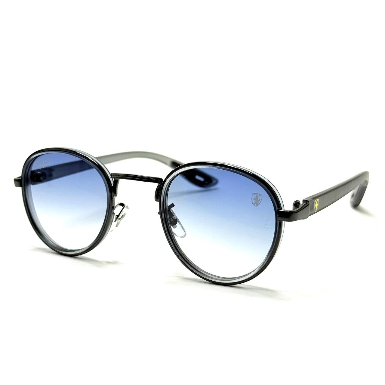 Ray-Ban RB2447M Round – Black Frame / Blue Gradient Lenses