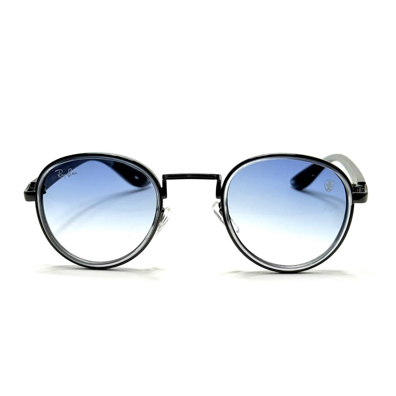 Ray-Ban RB2447M Round – Black Frame / Blue Gradient Lenses