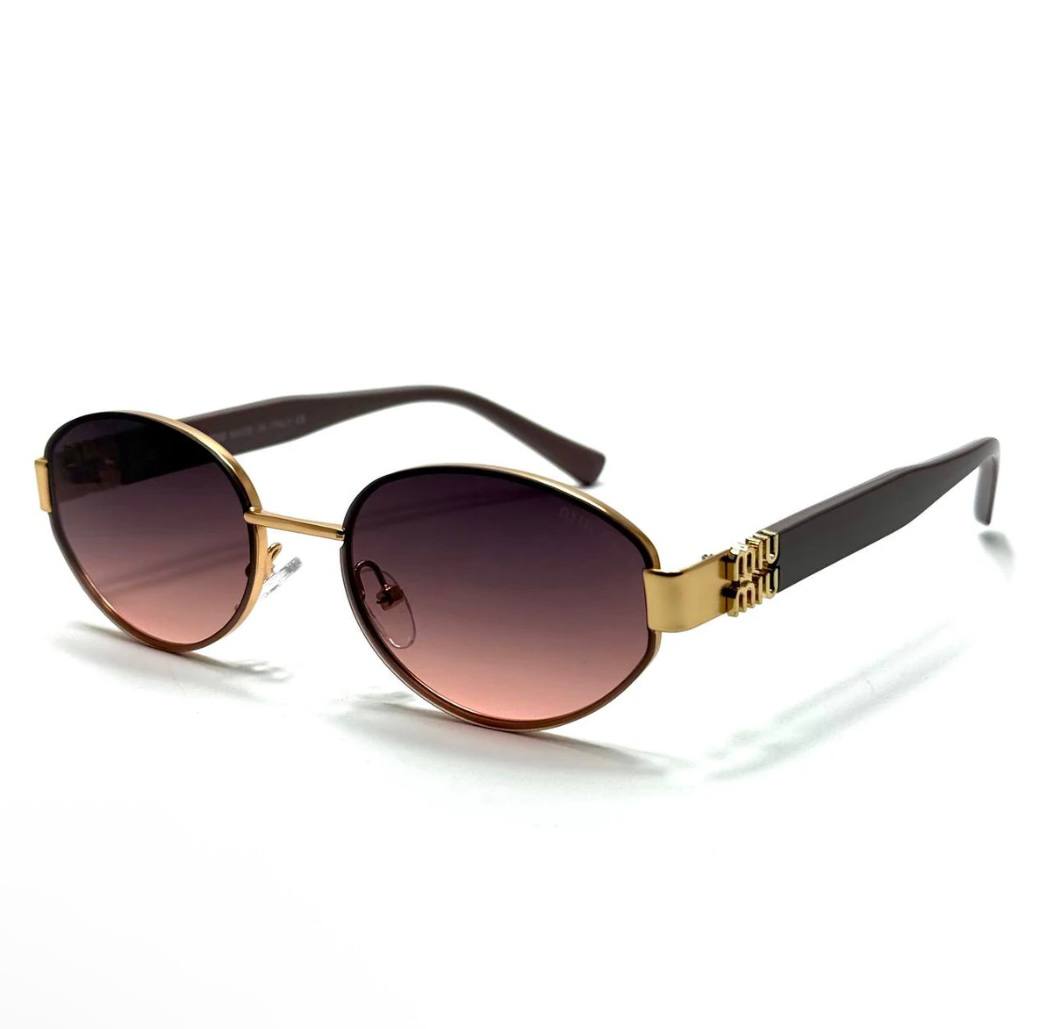 Miu Miu Oval – Gold / Rose Fade