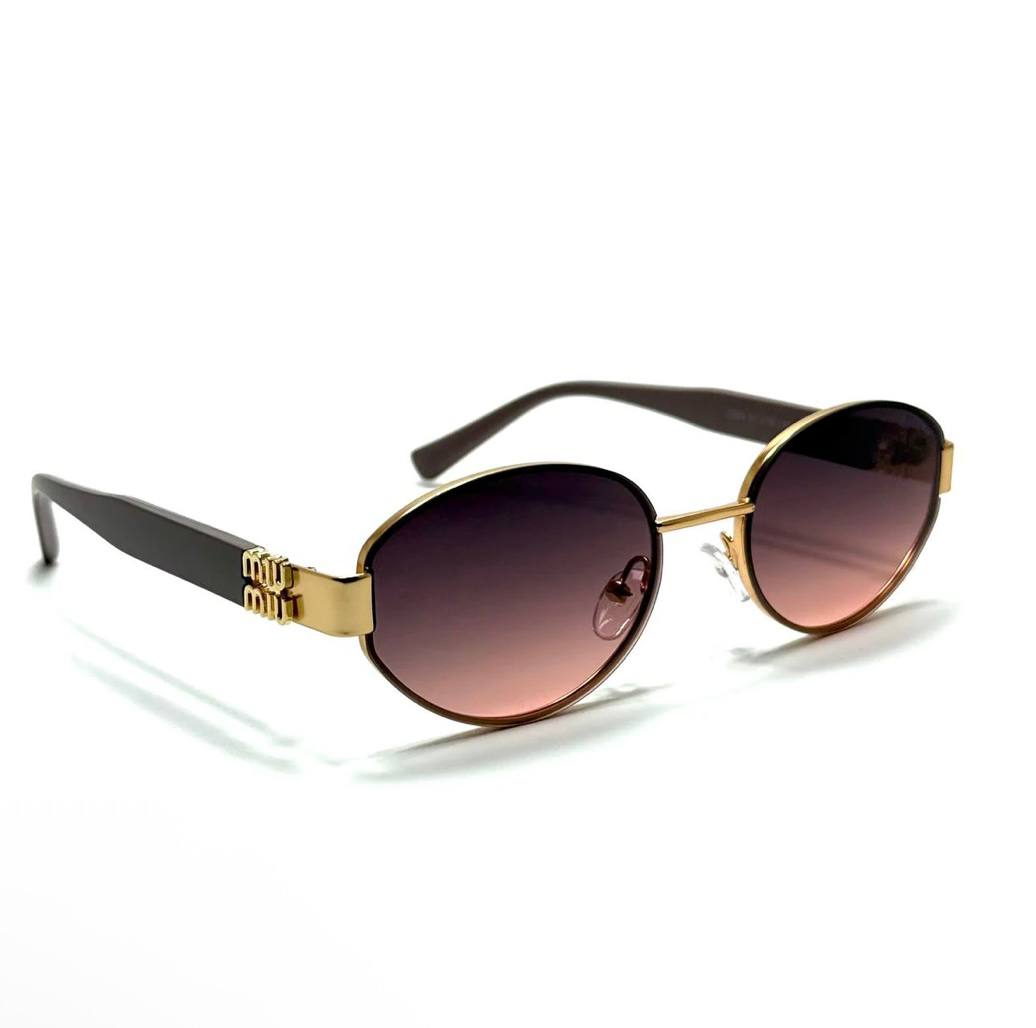 Miu Miu Oval – Gold / Rose Fade