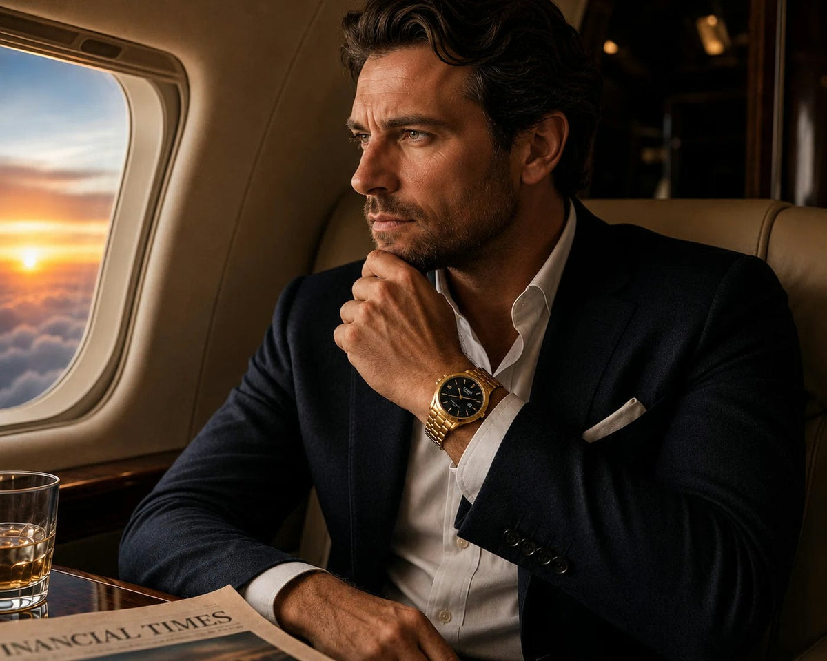 Casio Jubilee Gold on wrist Lebanon