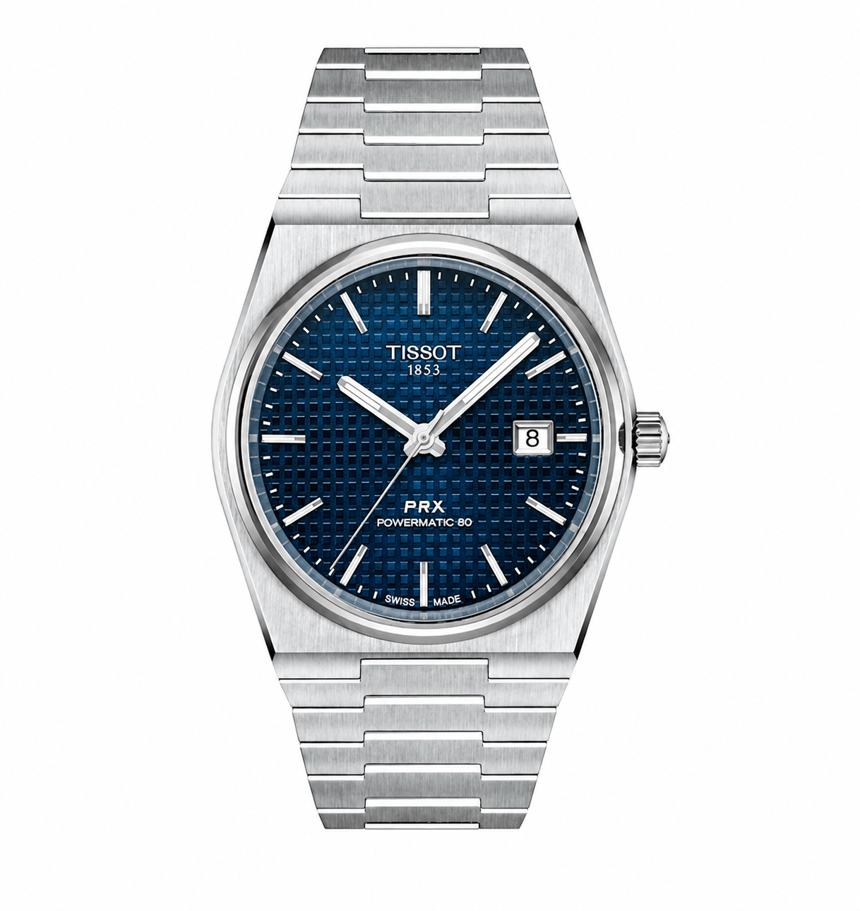 Tissot PRX Powermatic 80 — Silver Navy Blue Men's Watch