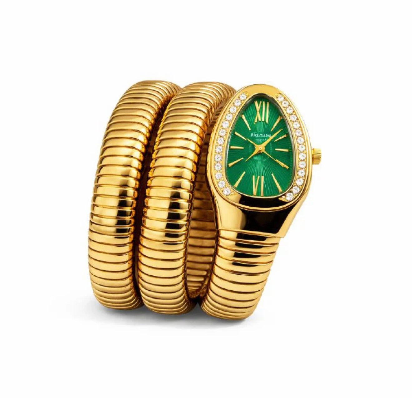 BVLGARI Serpenti Tubogas Watch - Gold Green