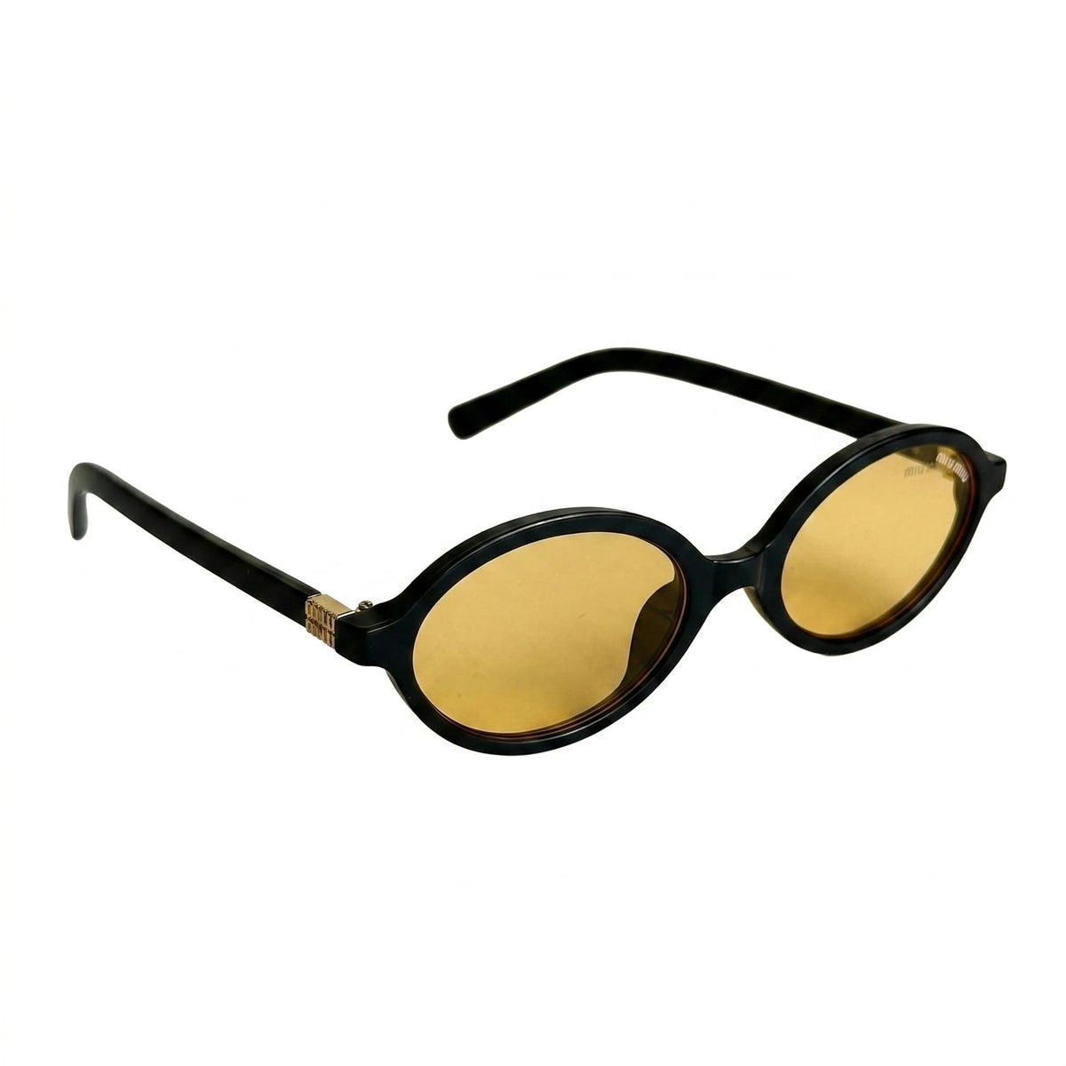 Miu Miu SMU10Q Yellow Black Sunglasses Angle Lebanon – ChronoVault