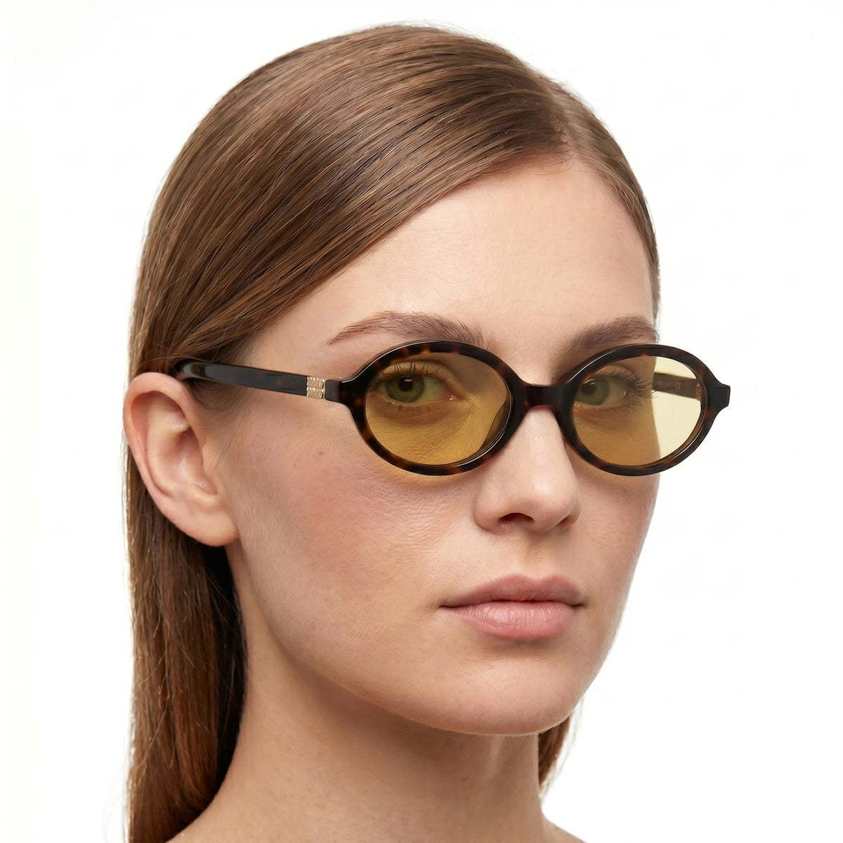 Miu Miu SMU10Q Yellow Black Sunglasses Side View Lebanon – ChronoVault