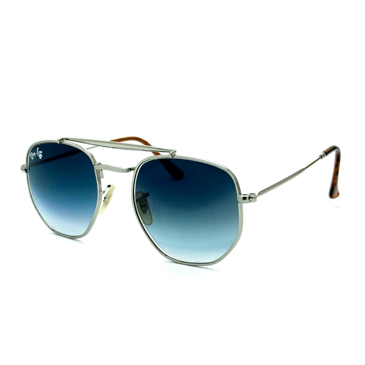 Ray-Ban RB3682F – Silver / Blue Gradient