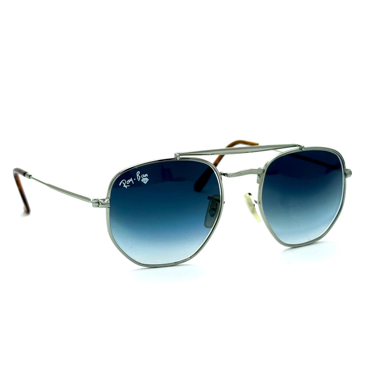 Ray-Ban RB3682F – Silver / Blue Gradient